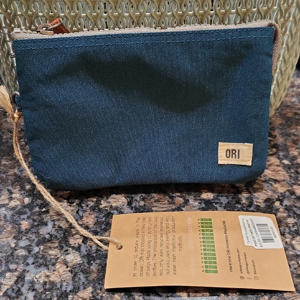 ORI Blue Canvas Pouch